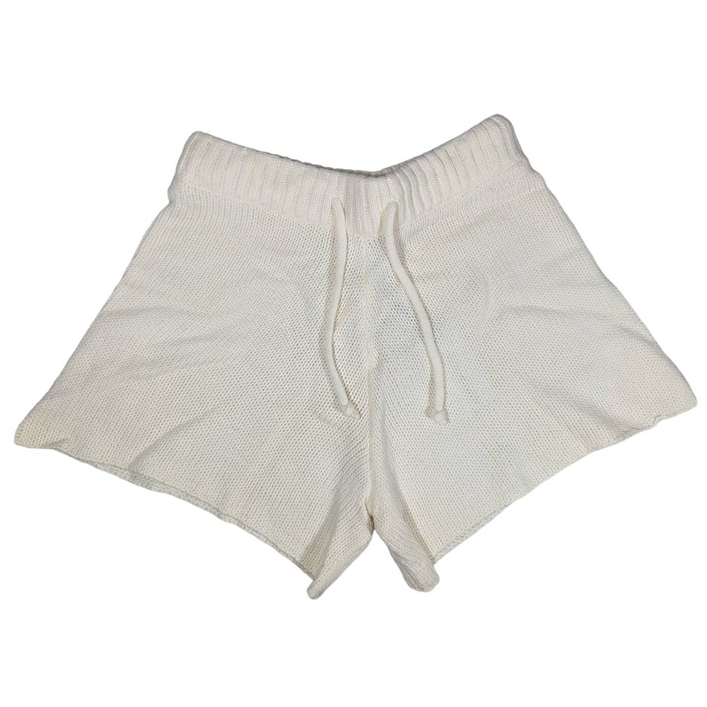 WeWoreWhat XS Pull On‎ Sweater Short Chunky Cozy Stitch Zel Ivory Knit